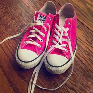 Converse Chuck Taylor hot pink shoes